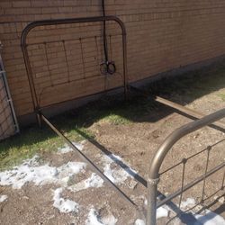Vintage Metal Full Bed Frame 