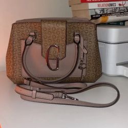 Guess brown logo, one size women bag