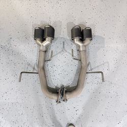 MBRP axle back exhaust - quad tips (22+ WRX)