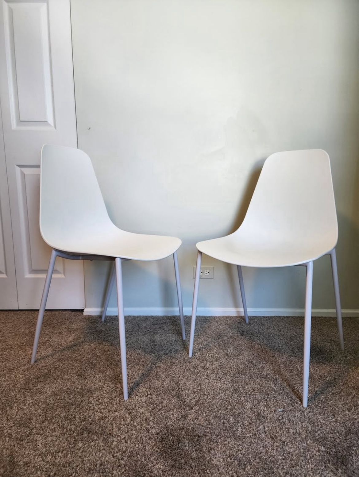 Two ARTICLE Svelti Dining Chair - Pure White