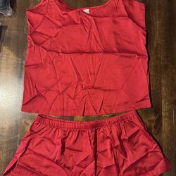 NEW Red Pajama Set Small