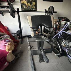 Marcy Olympic Weight Bench And Plates 