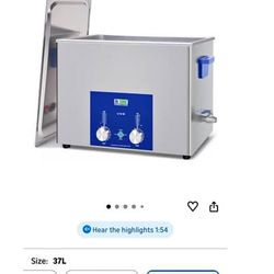 DK SONIC Industrial Ultrasonic Cleaner 33L 720W Commercial Sonic Cleaner with Encoded Timer,Heater&