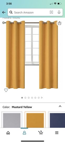Yellow curtains 42W x 84L