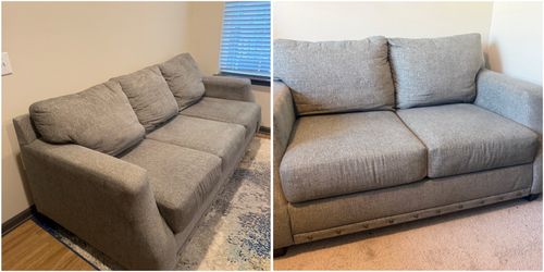Gray Sofa and Loveseat