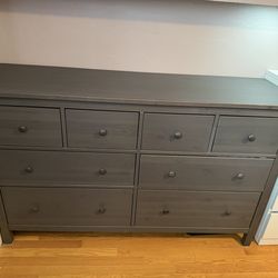 Ikea Hemnes Dark Gray 8-Drawer Dresser
