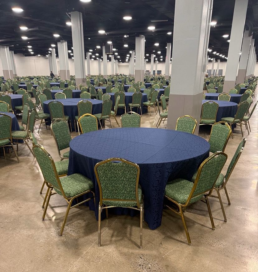 Green Banquet / Event Chairs – Stackable $15 Each 