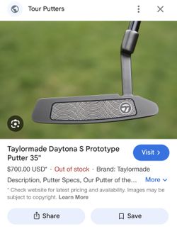 Rare TaylorMade Daytona Tour Golf Putter