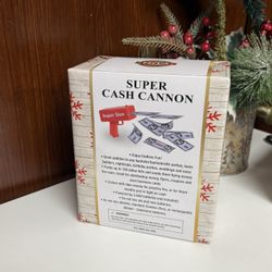 Super Cash Cannon Money Gun - wrapped to gift 