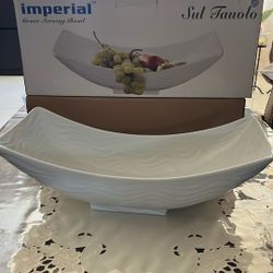 Boat Shape Imperial Grace Serving Bowl For Fruit , Salads, Snacks, $55