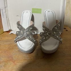 Silver Glitter shoes