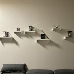 White Floating Shelves (not the Items)