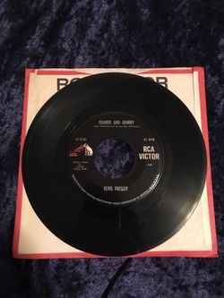 ELVIS PRESLEY - FRANKIE AND JOHNNY / PLEASE DON'T STOP LOVING ME 45RPM 1st Press