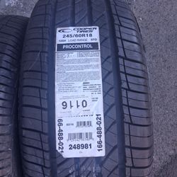 Brand new cooper tires brand new
Tires Size P245/60R18
