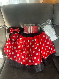 Juego de falda Minnie y mickey mouse con Acsesorios