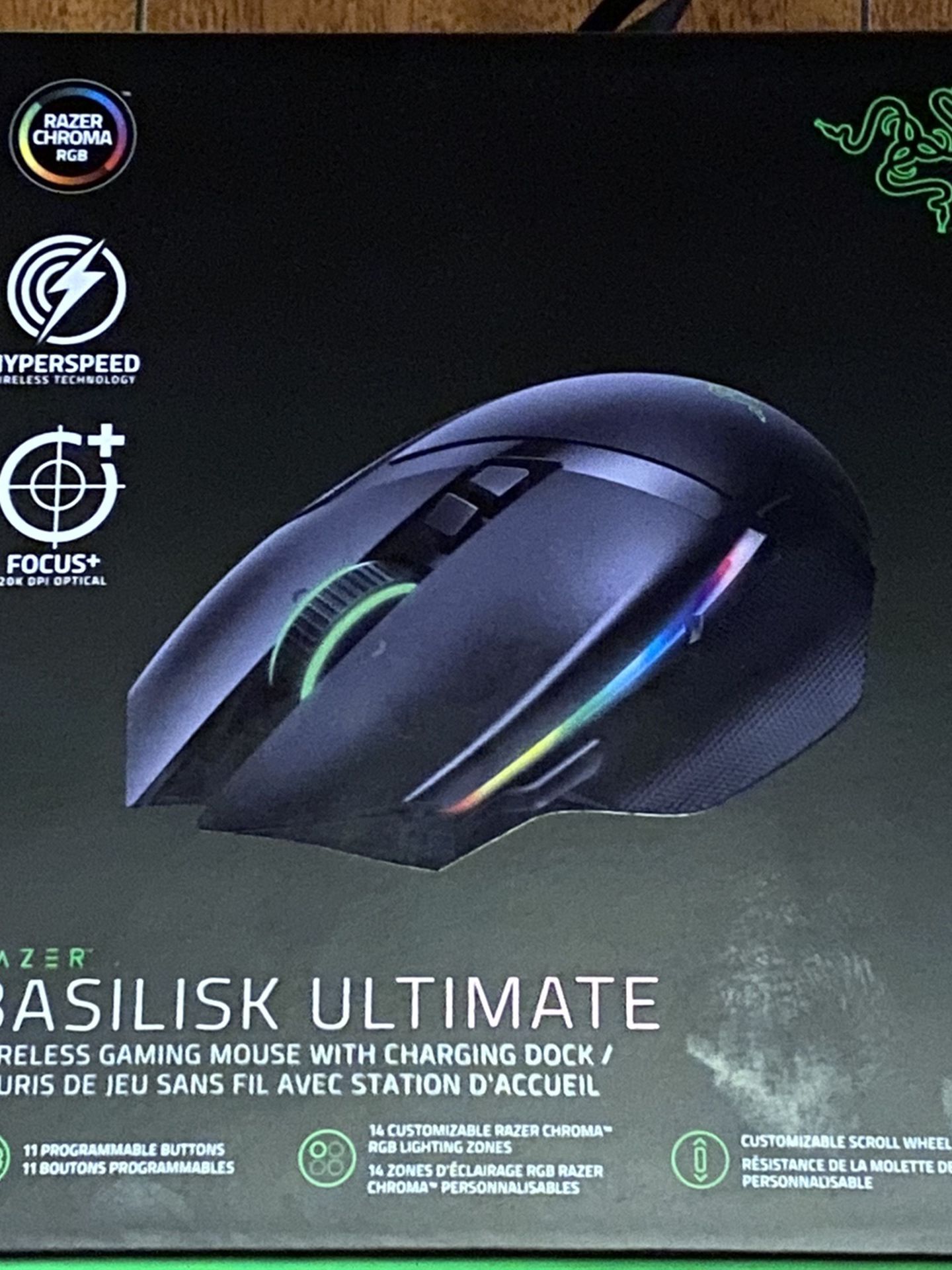 Brand New Razer Basilink Ultimate Wireless Gaming Mouse With Charging Dock