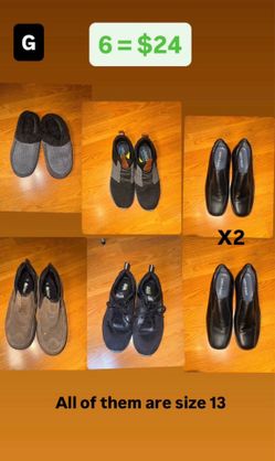 Men's Size 13 Shoe Bundle - Skechers, Soft Stags, Denali
