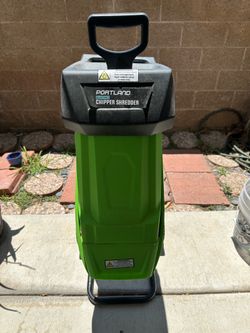 Portland 14 Amp 1-1/2 In. Capacity Corded Electric Chipper Shredder