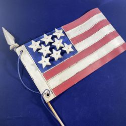 Metal American Flag