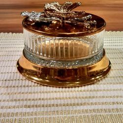 Sugar Bowl With Butterfly Decor