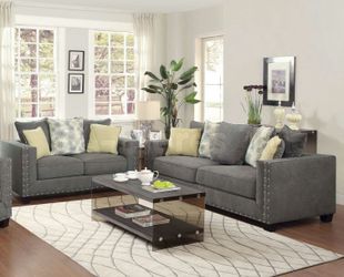 BRAND NEW CONTEMPORARY SOFA AND LOVESEAT