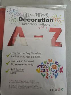 A-Z Letter Balloons Red
