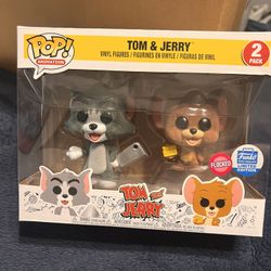 Tom And Jerry Flocked Funko Pop!