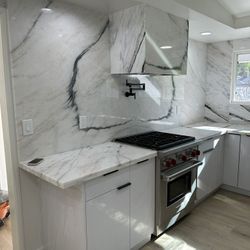 Glossy white European Cabinets