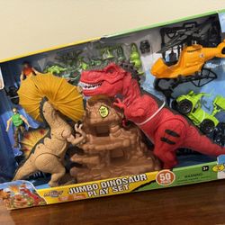 New jumbo dinosaur play set 50 pc(cash &pick up only)