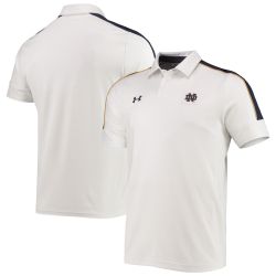 Large Notre Dame Fighting Irish Under Armour Playoff Chest Stripe Performance Polo