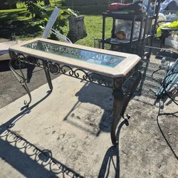 Marble/glass Top Console Table $50