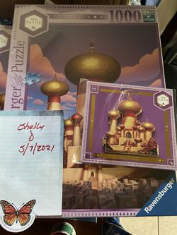 Disney Castle Collection Jasmine puzzle and Pin 