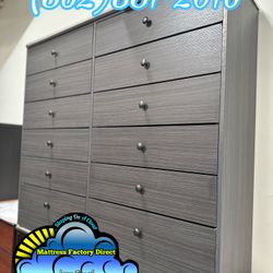 12 Drawer Grey Compressed Cajonera Chest Mueble Nuevo 