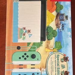 Nintendo Switch Animal Crossing Edition + Games