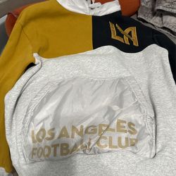 LAFC Mitchell & Ness Tie Breaker Pullover Hoodie - Gray
