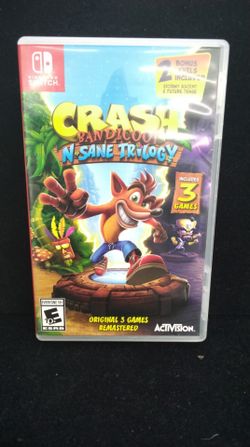 Crash n sane trilogy for the Nintendo Switch