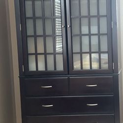 Asian Inspired Dresser and Armoire - 2  Items 