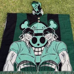 One Piece Adult Size Alpaca Poncho
