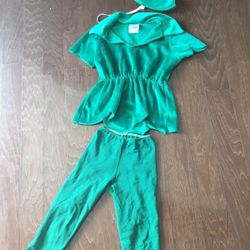 Peter Pan costume size 2-4T