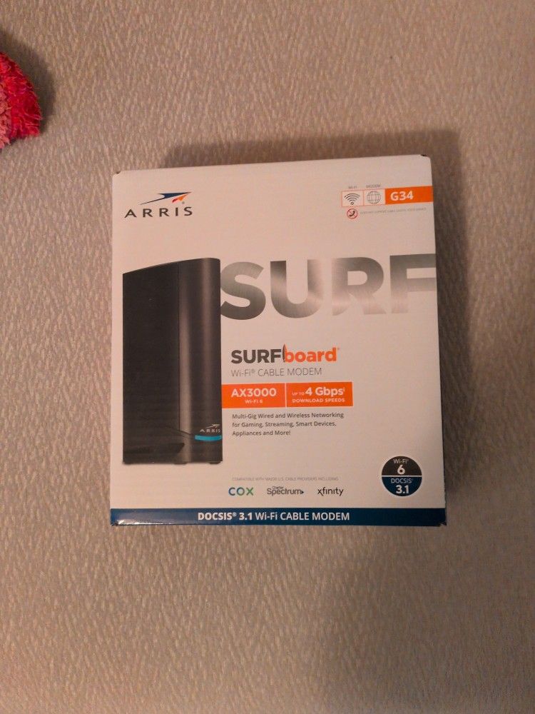 Arris Surfboard G34 Open Box Never Connected