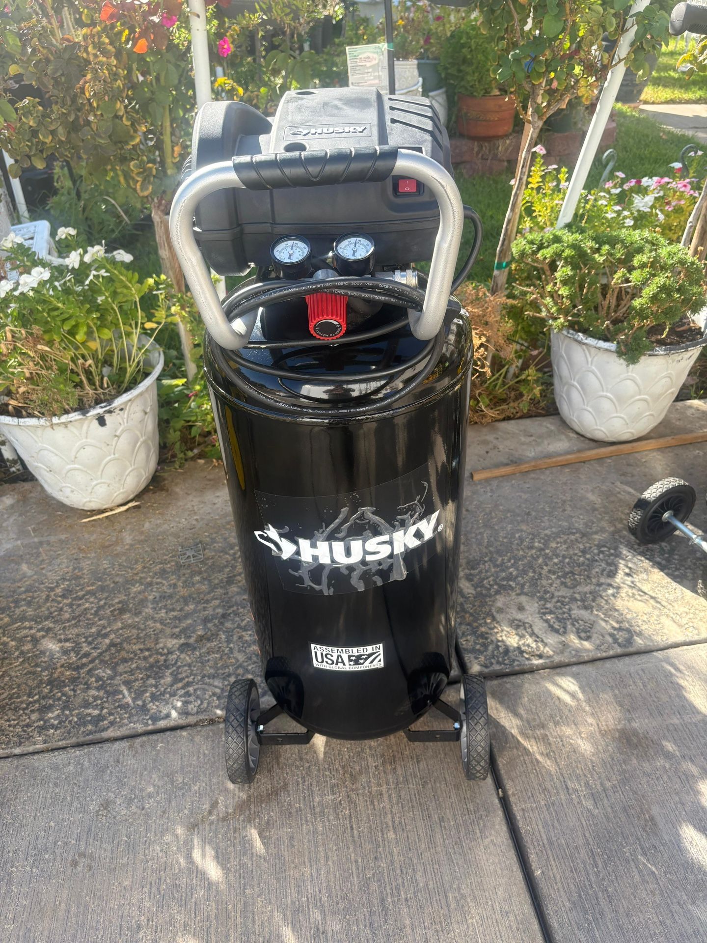 20 Gal. 200 PSI Oil Free Portable Vertical Electric Air Compressor 