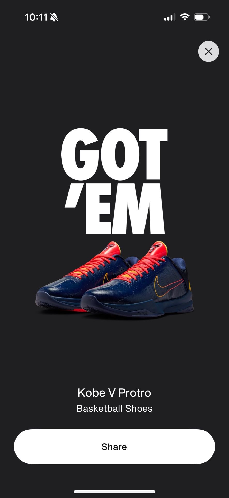 Nike Kobe 5 Caitlin Clark PE Brand New Size 11 $320