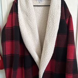 Holiday Sherpa Fleece Cardigan