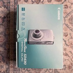 Canon PowerShot SD630 Digital Camera. Complete in Box.