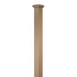 Modern 4690 Box Newel 4-1/2 inch with Flat Cap WMC-4690-POP