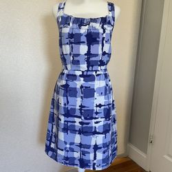 Banana Republic Blue & White Dress Size 10