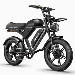 MOVCAN V30 MAX DUAL BATTERY ELECTRIC BIKE-PEAK POWER 1500W-SPEED 32 MPH-RANGE 120 MILES DUAL HYDRAULIC DISC BRAKES FOR MAXIMUM SAFETY AND CONTROL WEIG