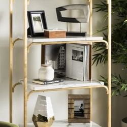 6' Gold Bookshelf 