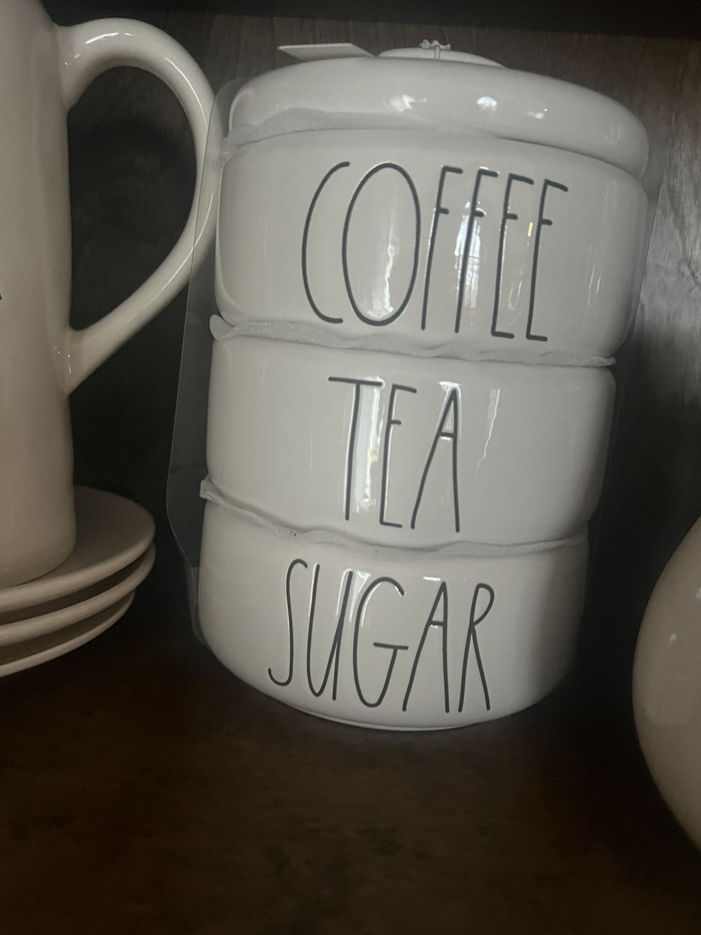Rae Dunn Coffee, Tea, Sugar Canister 
