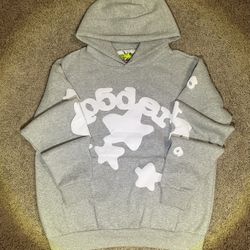 Sp5der Gray Hoodie